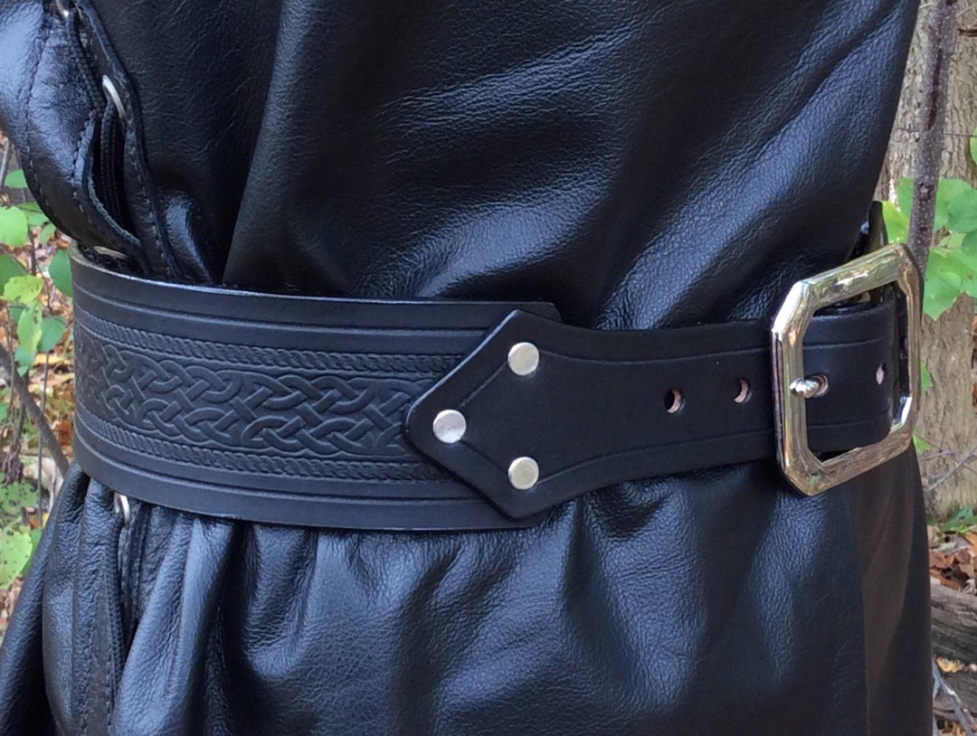 21/2 Kilt Belt Celtic Embossed Etsy
