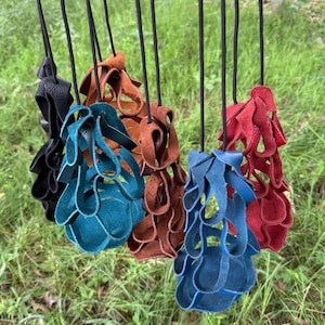 UPDATED! Leather Accordion Style Bottle Sling