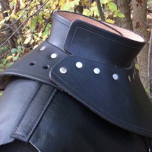 Leather armor gorget SCA LARP