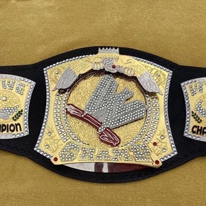 Championship Spinner Replica Title Belt – Adult Size Wrestling Belt | Premium Metal Plates | Custom Display Belt for Collectors