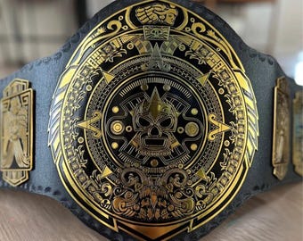 LUCHA Underground Championship  Replica Title Belt 2mm Brass Original Leather