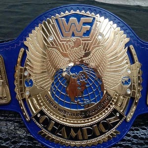 Classic Eagle Wrestling Championship Replica Belt | Heavyweight 4mm Brass Plates | Adult Collector Title Belt