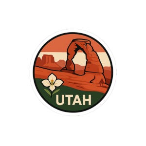 Utah Nature Kiss-Cut Stickers, Travel Stickers for Laptops, Outdoor Adventure Decals, National Park Decor, Unique Gifts