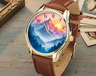 Reloj de gato estilo Van Gogh, reloj de pulsera artístico con forma de gato negro, regalo único para amantes del arte.