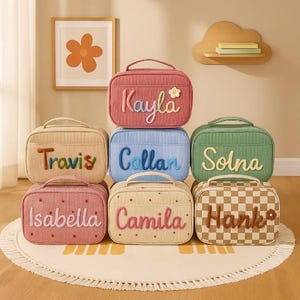 Personalized Kids Lunch Bag – Custom School Lunchbox – Back to School Gift – Toddler Snack Bag – Insulated Lunch Tote