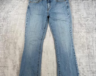 Levis Jeans Womens 12L Blue Denim Light Wash 515 Bootcut Vintage Y2K Western