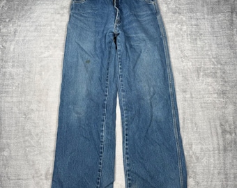 Riverwashed jeans heren 30 x 32 blauw denim ontspannen baggy skater Y2K Streetwear