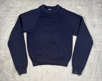 Bluza Jerzees młodzieżowa, granatowa, raglanowa, vintage, lata 90., wyprodukowana w USA