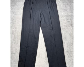 Canali Milano Pants Mens 52 Blue Vtg Pleated Wool Italy Luxury Dress Trousers