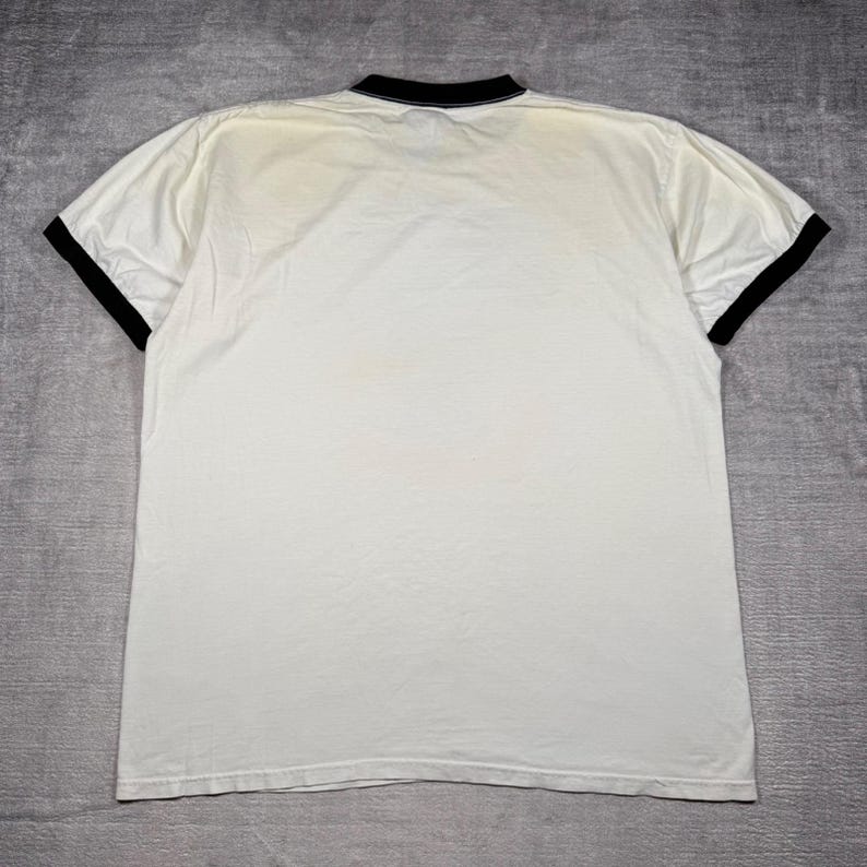 Mickey Mouse Shirt Mens XL White Walt Disney World Vintage Y2K Ringer Classic image 6