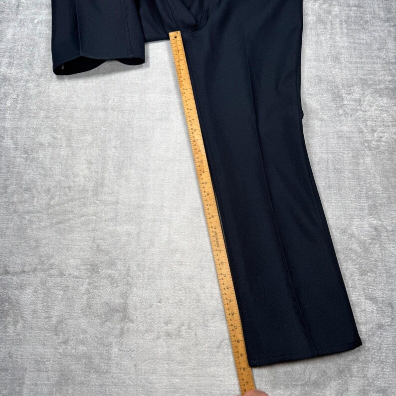 Wrangler Wrancher Pants Mens 38x30 Blue Vintage 80s Dress Jeans Western Slacks image 6