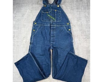 Key Imperial Overalls Mens 40x30 Blue Denim Bib Workwear Made in USA Aristocrat