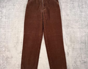 Northern Reflections pants Womens 6 Brown Corduroy Vintage 90s High Rise