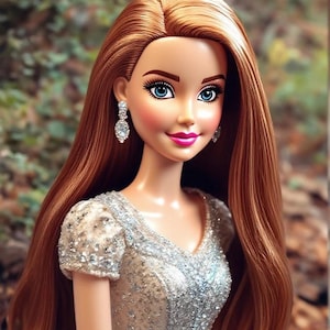 Custom Barbie Doll Portrait from Photo – Personalized Digital Art | Barbie Style Drawing for Her, Birthday Gift, Printable Doll Illustration