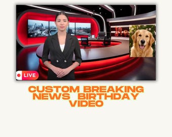 Custom Funny Breaking News Video | Personalized “Breaking News” Prank | Funny Prank Birthday Gift |  Gag Gift for Him Her