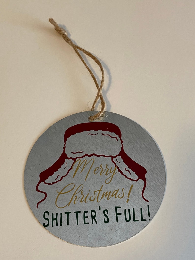 Merry Christmas Shitters full Metal ornament. Christmas | Etsy