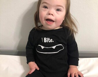 I bite. Fangs baby outfit