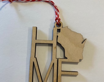 Home Wisconsin ornament