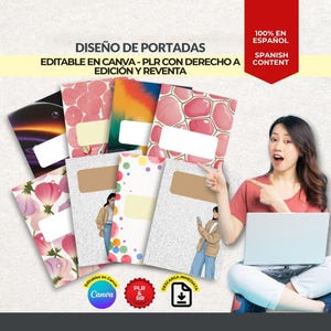 20 bewerkbare omslagen in Canva | Moderne ontwerpen voor notitieboekjes, digitale planners en afdrukbare notitieblokken