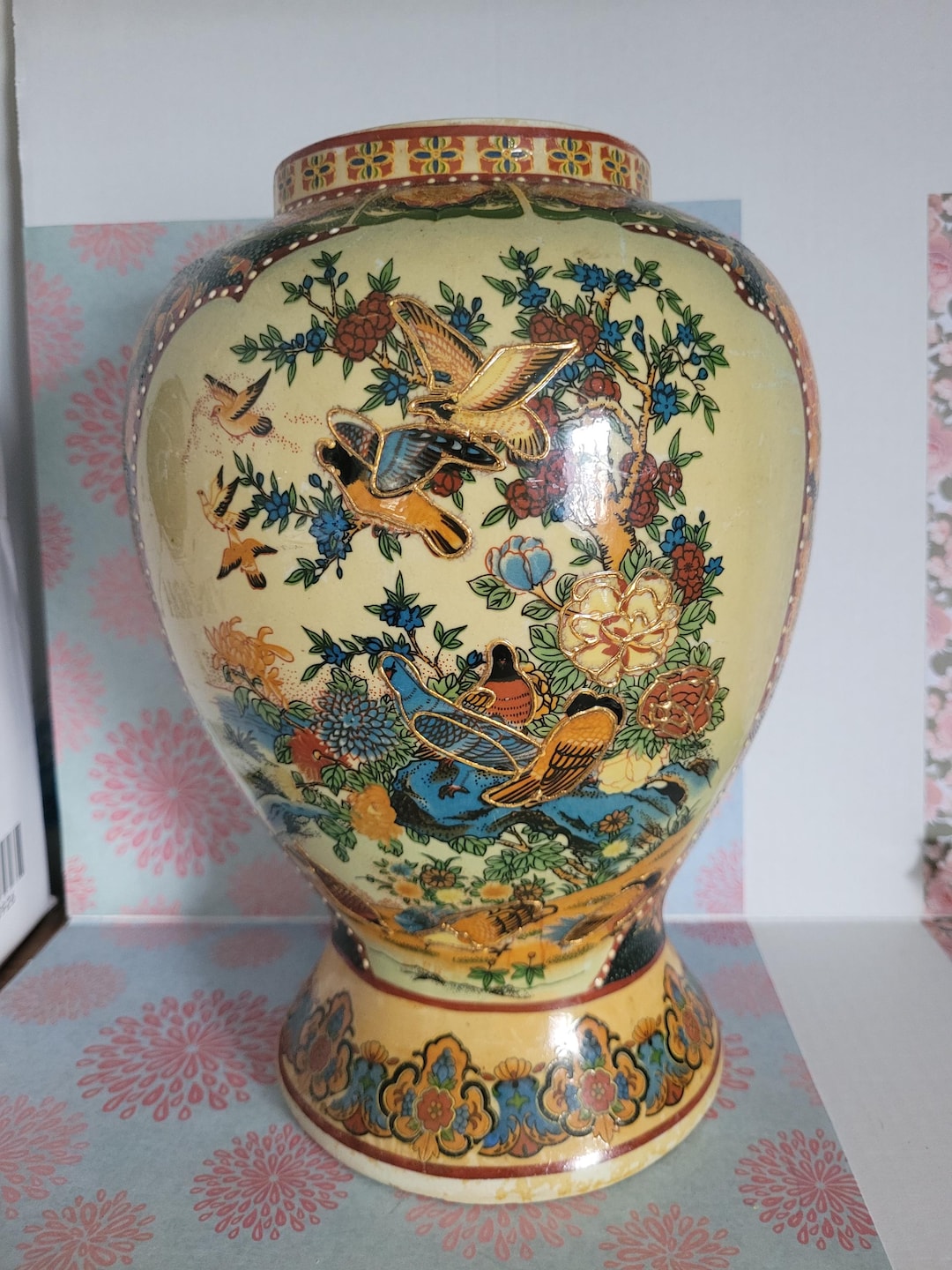 薩摩　大型花瓶 薩摩 大型花瓶 楽天市場】【受注生産】十五代沈壽官作 薩摩ウリ型一尺