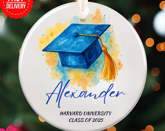 Personalized Graduation Christmas Ornament - Class of 2025 Keepsake ...