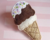 Items similar to Set of 4 Handmade Ice Cream Cone Felt Items similar to Set of 4 Handmade Ice Cream Cone Felt
