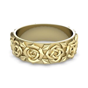Timeless Nature Inspired Floral Ring in Solid Gold Unique Statement Jewelry