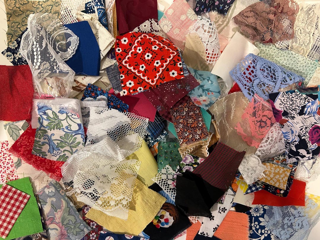 Vintage Fabric Lace Ribbon Scrap Pack: 150 Craft Pieces - Etsy