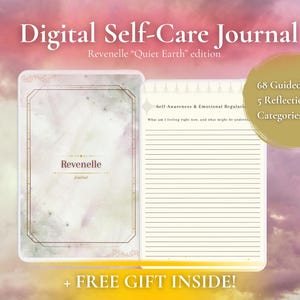 Digital Self Care Journal PDF – Therapy Journal, Mental Health, Guided Self Reflection Prompts, iPad Wellness Journal, GoodNotes Printable