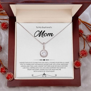 Boyfriends Mom Gift, Gifts for Boyfriend&#39;s Mom, Christmas Gift for Boyfriends Mom, To My Boyfriends Mother Necklace, Mother&#39;s Day, Birthday