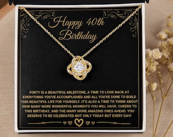 40. Geburtstagsgeschenk für sie, alles Gute zum 40. Geburtstag, 40. Geburtstagskarte, 40. Geburtstagskette, 40. Geburtstagsgeschenk, 40. Geburtstag