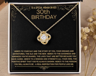 30th Birthday Gift For Her, Happy 30th Birthday, 30th Birthday Card, 30th Birthday Necklace, 30th Birthday Present, Thirtieth Birthday