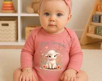 Rompertje babymeisje mama's sweetheart – roze rompertje, kraamcadeau, babyoutfit, schattige babykleertjes