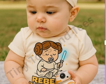 Rebel in Training Toddler T-Shirt – Star Wars Inspired Princess Leia Tee for Girls – Cute Galactic Baby & Toddler Outfit