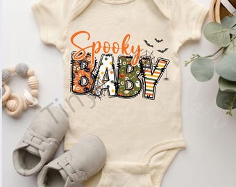 Body de Halloween espeluznante para bebé / Bonito conjunto de otoño para bebé / Primer Halloween del bebé / Ropa de bebé de género neutro / Idea de regalo para baby shower