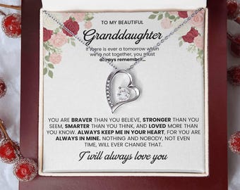 Granddaughter Gift – Special Granddaughter Birthday Gift, Christmas Jewelry, Granddaughter Necklace