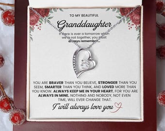 Granddaughter Gift – Special Granddaughter Birthday Gift, Christmas Jewelry, Granddaughter Necklace