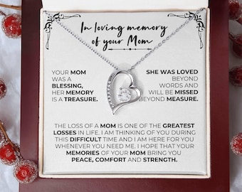 Verlust der Mutter Geschenk, Trauer Geschenk, Beileid Geschenk, Mutter Erinnerung Halskette, Mutter Erinnerung Geschenk, Trauerfall Andenken