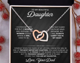 Daughter Gift From Dad, Father Daughter Gift, Dad to Daughter Gift, Christmas Birthday Gift, Daughter Card