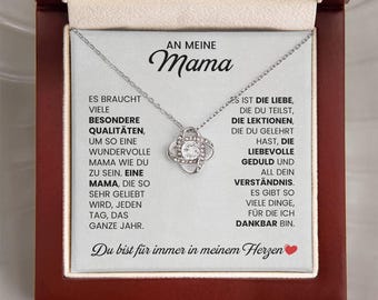 Geschenk für Mama – Muttertag Halskette – An meine Mutter Schmuck mit Botschaft