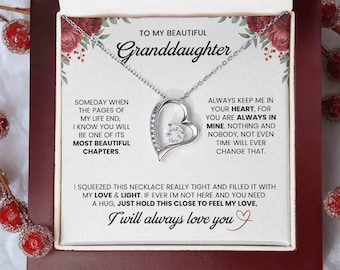 Granddaughter Gift – Perfect Birthday and Christmas Gifts, Granddaughter Necklace from Grandparents