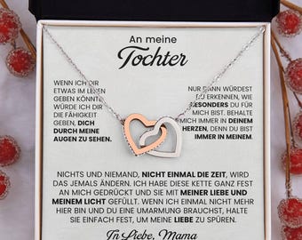 Tochter Geschenk Halskette von Mame, An meine Tochter, Mutter Tochter Schmuck