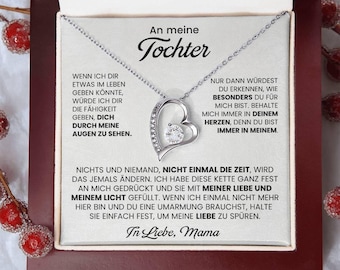 An meine Tochter Halskette – Tochter Geschenk von Mama – Mutter Tochter Liebe