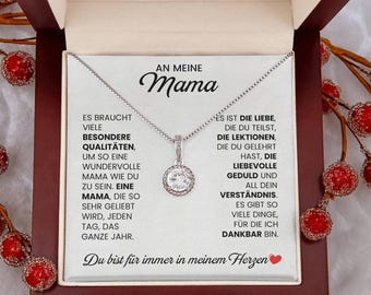 Geschenk für Mama – Muttertag Halskette – An meine Mutter Schmuck mit Botschaft