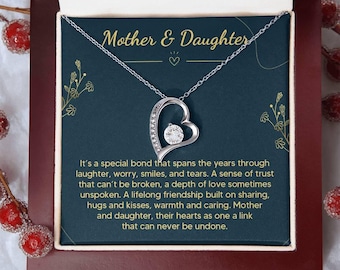 Mother & Daughter Necklace | Symbol of Love | Birthday or Mother’s Day Jewelry Gift