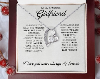 Romantic Necklace for Girlfriend - Anniversary, Birthday, Valentine's Day, Christmas Gift, Couples Jewelry