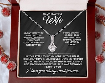 Wife Birthday Gift | Anniversary Necklace | Romantic Jewelry for Wife from Husband