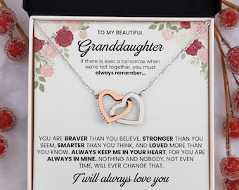 Granddaughter Gift – Perfect Birthday and Christmas Gifts, Granddaughter Necklace from Grandparents