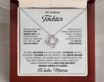 Tochter Geschenk Halskette von Mame, An meine Tochter, Mutter Tochter Schmuck