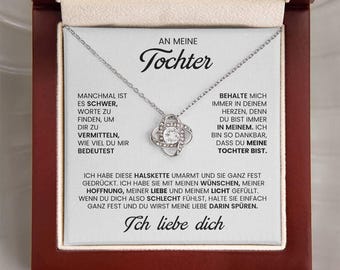 Geschenk für Tochter, Tochter Halskette, An meine Tochter Schmuck mit Botschaftskarte